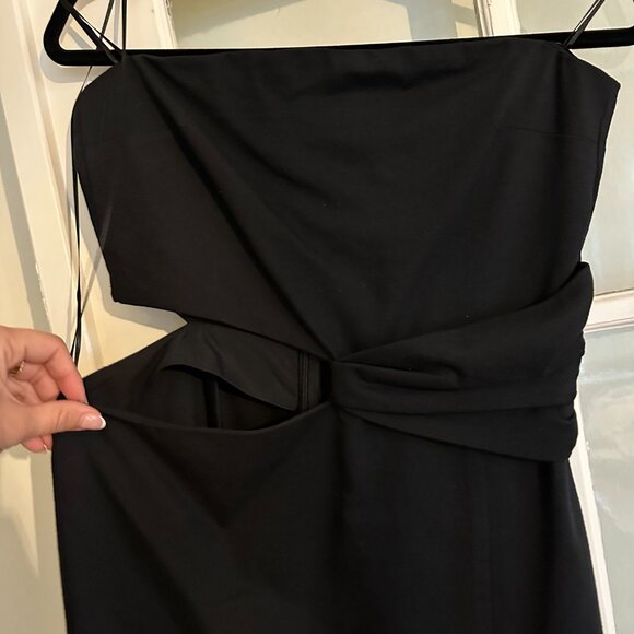 Strapless Zara dress with cut-out and slit NWT - Picture 2 of 4